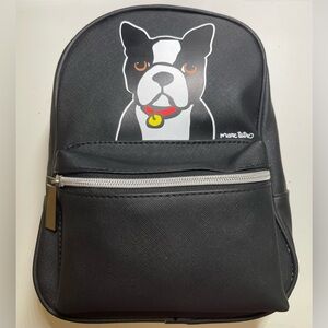 Marc Tetro Boston Terrier Dog Mini Backpack Black